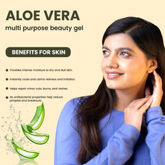 Barclay Italy Pure Aloe Vera Gel 200ml | Hydrating & Soothing Gel for Face, Skin, Hair & Scalp