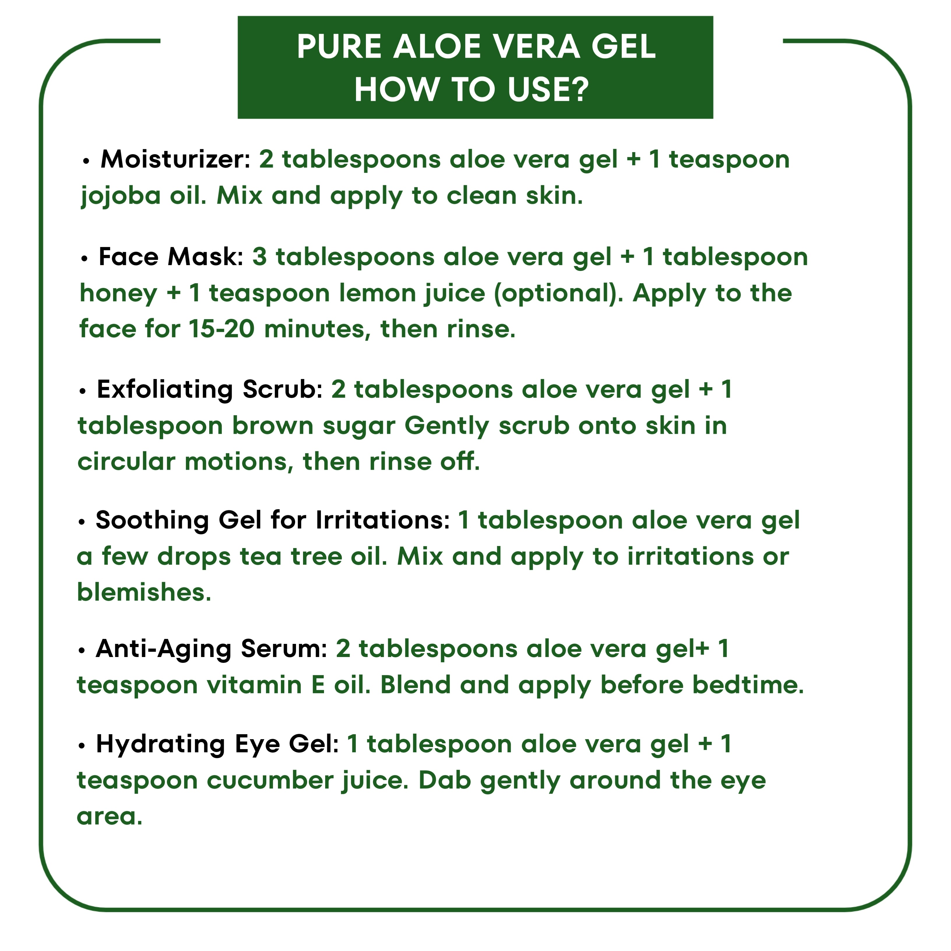 98% Aloe Vera Gel for Face, Hair & Scalp – With Vitamin E – 200ml
