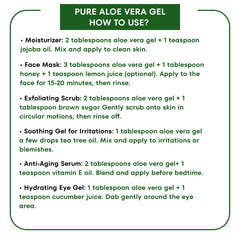 98% Aloe Vera Gel for Face, Hair & Scalp – With Vitamin E – 200ml