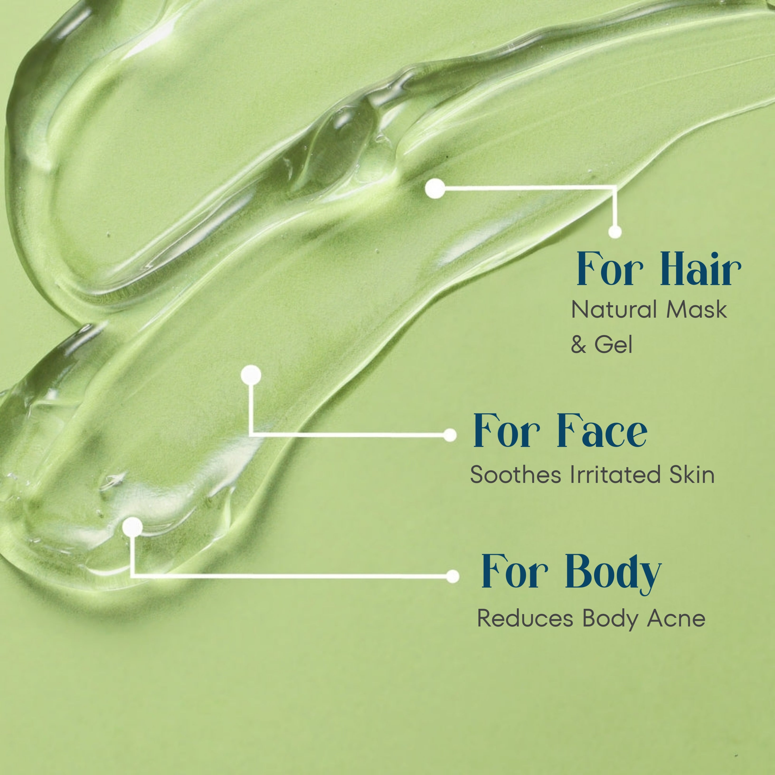 98% Aloe Vera Gel for Face, Hair & Scalp – With Vitamin E – 200ml