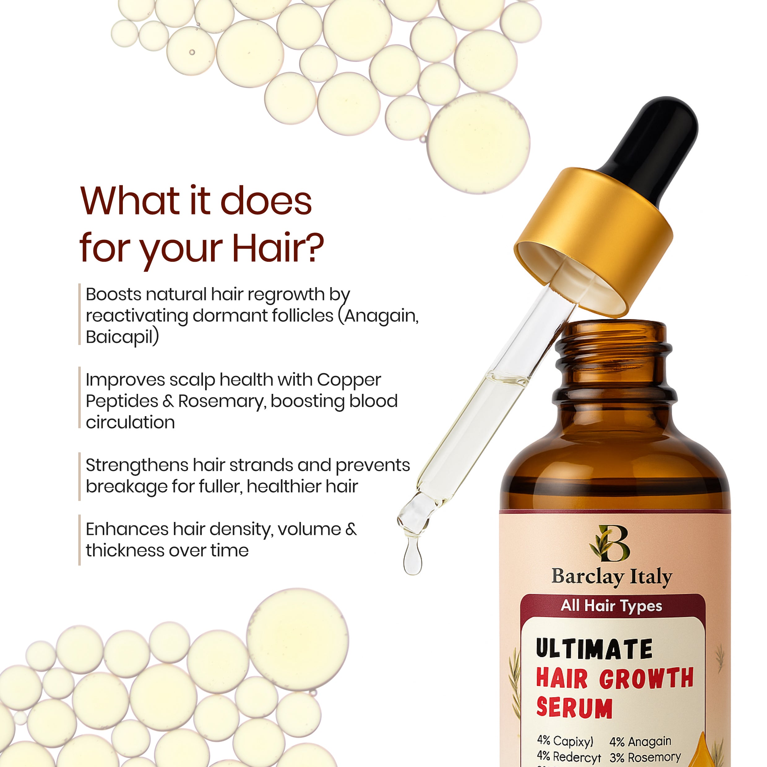Barclay Italy Ultimate hair growth serum